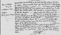 Acte de naissance de Jacques BOURGET le 08/03/1799 à Vallet (44)