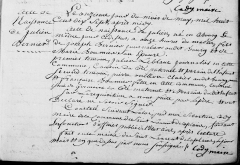 Acte de naissance de Julien BERNIER le 11/05/1817 à Saint-Laurent-de-la-Plaine (49)