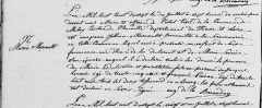 Acte de naissance de Marie MARCAULT le 10/07/1817 à Melay (49)