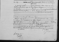 Acte de décès de Mélanie JOURAND le 16/04/1918 à Parthenay (79)