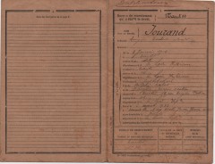 Fiche matriculaire de Eugène Norbert Alexis JOURAND