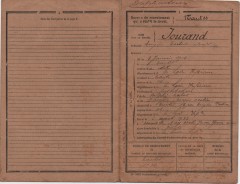 Fiche matriculaire de Eugène Norbert Alexis JOURAND